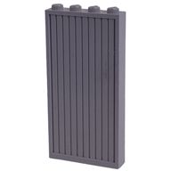 Деталь LEGO Modulex Door Panel 1 x 5 x 8 Ridged with M on Studs, Modulex черный
