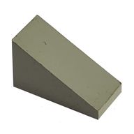 Деталь LEGO Modulex Slope 1 x 2 (27 degree, 1:2 slope), Modulex коричневый