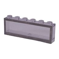 Деталь LEGO Modulex Window 1 x 6 x 2 with Gray Border Print, Modulex прозрачный