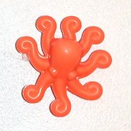 Деталь LEGO Animal Sea Life Octopus, Коралловый