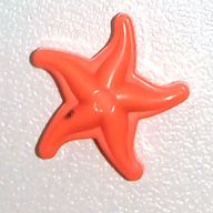 Деталь LEGO Animal Sea Life Star Fish, Коралловый