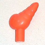 Деталь LEGO Animal Sea Life Snail with Bar, Коралловый