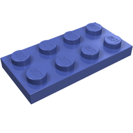 Деталь LEGO Пластина 2 x 4, Сиреневый