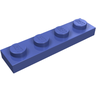 Деталь LEGO Пластина 1 x 4, Сиреневый