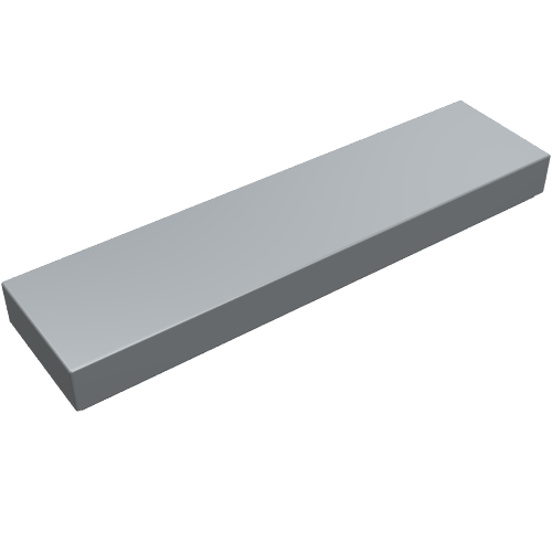 Набор LEGO Tile 1 x 4 with Groove, Pearl Light Gray