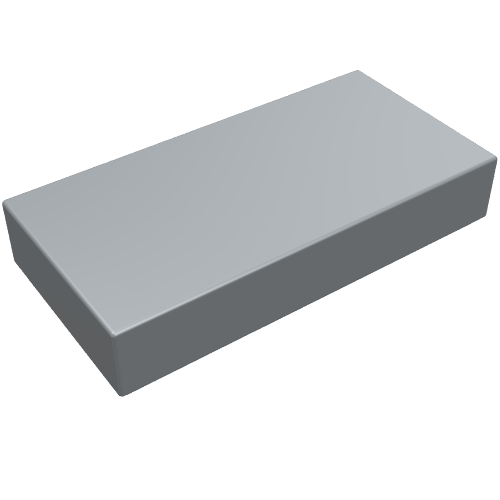 Набор LEGO Tile 1 x 2 with Groove, Pearl Light Gray