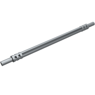 Деталь LEGO Hose Soft Axle 11, Жемчужный светло-серый