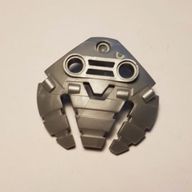 Деталь LEGO Bionicle Weapon 5 x 5 Shield with Triple Blasters, Жемчужный светло-серый