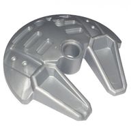 Деталь LEGO Bionicle Weapon 5 x 5 Shield with Dual Scoop Prongs, Жемчужный светло-серый