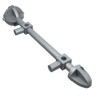 Деталь LEGO Bionicle Mini Staff (Nuju), Жемчужный светло-серый