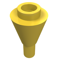 Деталь LEGO Ice Cream Cone, Желтый