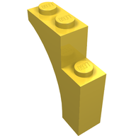 Деталь LEGO Кирпичик-арка 1 x 3 x 3, Желтый