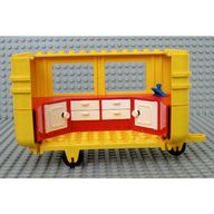 Деталь LEGO Fabuland Caravan Body (Assembly), Желтый