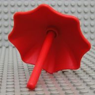 Деталь LEGO Duplo Utensil Umbrella without Stop Ring, Желтый