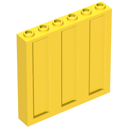 Набор LEGO WALL 1X6X5 CONTAINER, Желтый