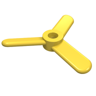 Деталь LEGO Propeller 3 Blade Small, Желтый