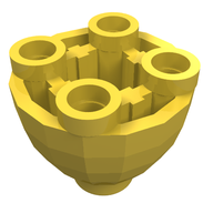 Деталь LEGO SPHERE 2X2X1 1/3 INVERTED, Желтый
