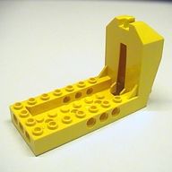 Деталь LEGO Cockpit 10 x 4 x 5 with Technic Holes, Желтый