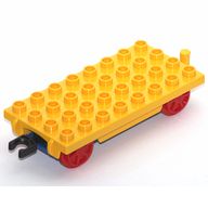 Деталь LEGO Duplo, Train Base 4 x 8 with Moveable Hook, Желтый