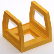 Деталь LEGO Duplo, Train Compartment/Container Frame, Желтый