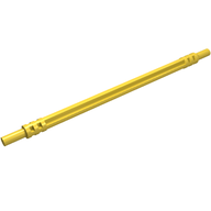Деталь LEGO Hose Soft Axle 12, Желтый
