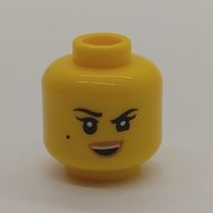 Деталь LEGO Minifig Head Ninjago, Желтый