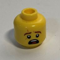 Деталь LEGO Minifig Head Ninjago, Желтый