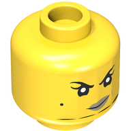 Деталь LEGO Minifig Head for 6192332 TLNM, Желтый