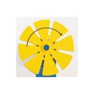 Деталь LEGO Duplo Propeller / Windmill 8 Blade Fan 6 x 6, Желтый