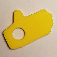 Деталь LEGO Foam, Soccer Goalie Mitt Small, Желтый