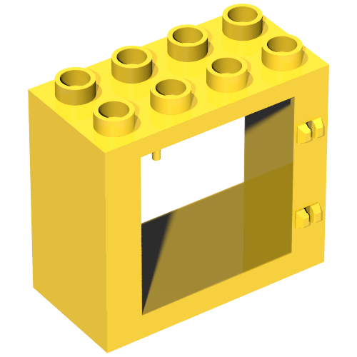 Набор LEGO Duplo Door Frame Flat Front Surface, Желтый