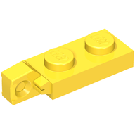 Деталь LEGO Hinge Plate 1 x 2 Locking with 1 Finger On End, without Groove, Желтый