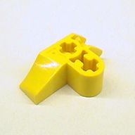 Деталь LEGO Technic, Axle Connector 2 x 3 Perpendicular with Catch, Желтый