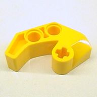 Деталь LEGO Technic, Axle and Pin Connector 2 x 4 Double Sloped, Желтый