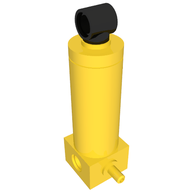 Деталь LEGO Pneumatic Cylinder with 1 Inlet Medium (48mm), Желтый