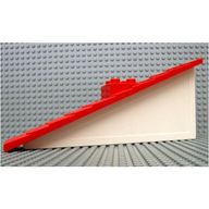Деталь LEGO Duplo Roof-piece Slope 22.5° 1 x 11 x 4 Shingled with Chimney, Желтый
