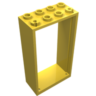Деталь LEGO Дверная коробка 2 x 4 x 6, Желтый
