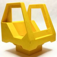 Деталь LEGO Duplo/Toolo Cabin Bottom, Желтый