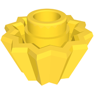 Деталь LEGO Food Cupcake with Stud, Желтый