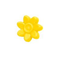 Деталь LEGO Flower, 7 Pebbles on Pin, Желтый