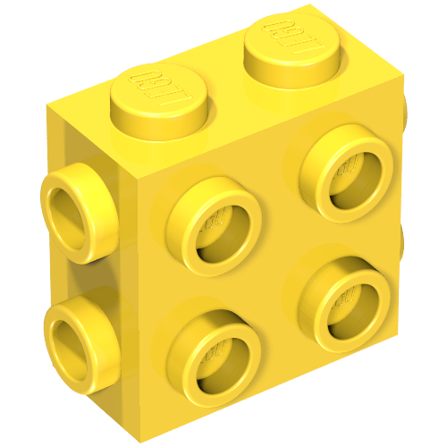 Набор LEGO Brick Special 1 x 2 x 1 2/3 with Eight Studs on 3 Sides, Желтый