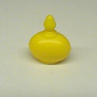 Деталь LEGO Scala Accessories Bottle Perfume with Oval Base, Желтый