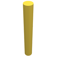Деталь LEGO Стержень 3l, Желтый