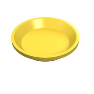 Деталь LEGO Friends Accessories Dish, Round, Желтый