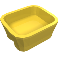 Деталь LEGO Friends Accessories Dish, Rectangular, Желтый