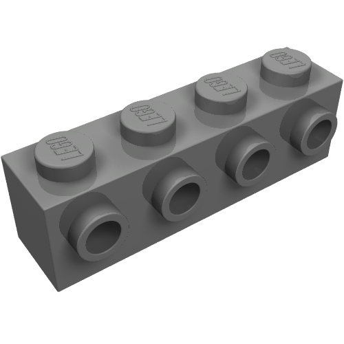 Набор LEGO Brick Special 1 x 4 with 4 Studs on One Side, Pearl Dark Gray