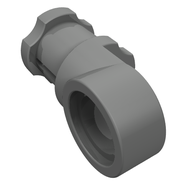 Деталь LEGO Technic Axle and Pin Connector Toggle Joint Smooth, Жемчужный темно-серый