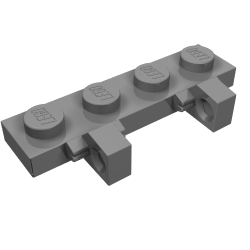 Набор LEGO Hinge Plate 1 x 4 Locking Dual 1 Finger, Pearl Dark Gray