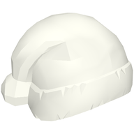 Деталь LEGO Minifig Cap, Santa [Plain], Белый