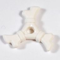 Деталь LEGO Weapon Throwing Star / Shuriken, Bone, Белый